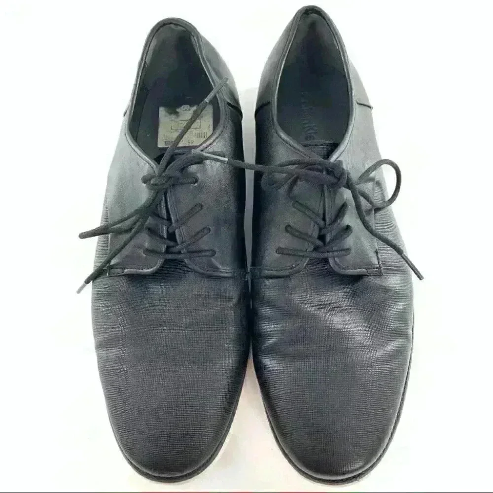 Calvin Klein mens Oxfords size 9.5 42.5 Kadon black white